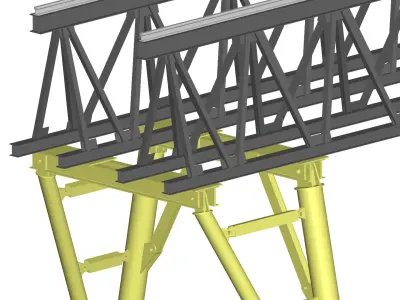 GANTRY CRANE 3D model buy