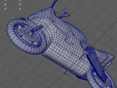 Street Bike Night 3D model