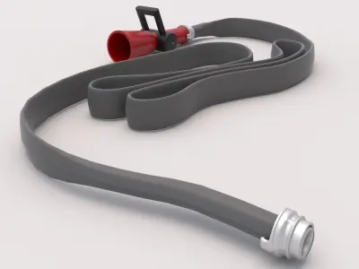 Fire Hose Nozzle 01 Low-poly 3D model
