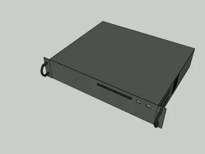 Network Video Recorder Low-poly 3D model
