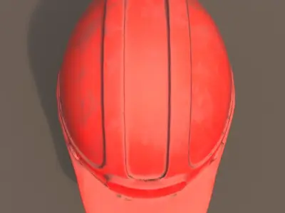 Low Poly Safety Helmet  Unity and Unreal Low-poly 3D model