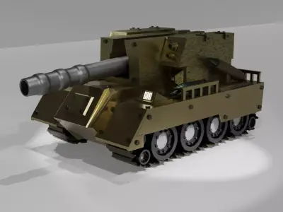 Battle Tank   Free 3D model