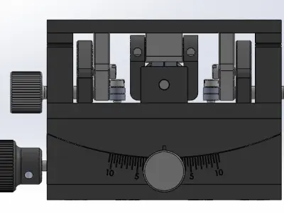 Goniometer Stages Cross Roller 2Axis 3D model