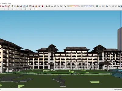 Sketchup Hotel K8 3D model