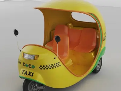 Havana Coco Taxi 3D model