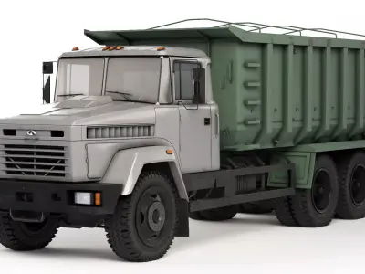 KrAZ 6230C4 tipper 2010 3D model