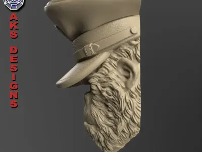 animal Wall home decor army captain guerilla v150 3D print model
