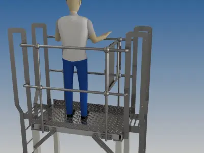 Platform Walkway 3D model