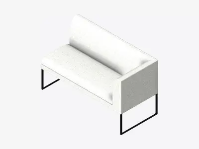 Furniture - Bench - Contemporary - Line - Type 3 Low-poly 3D model