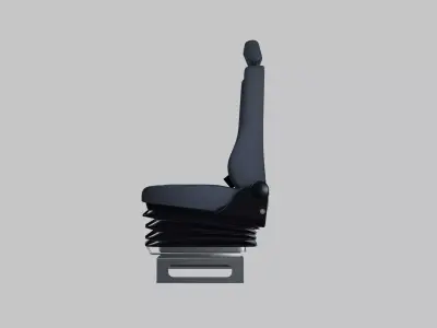 Truck seat Low-poly 3D model
