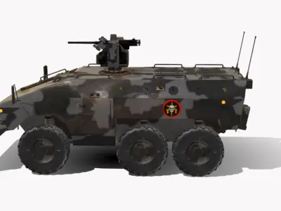 EE11-URUTU 6x6 Low-poly 3D model