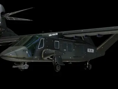 Bell V-280 Valor Low-poly 3D model