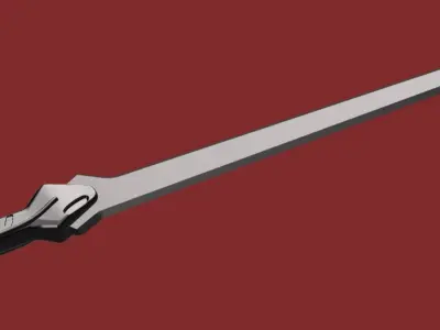 Dune Part Two - House Harkonnen desert soldier sword 3D print model