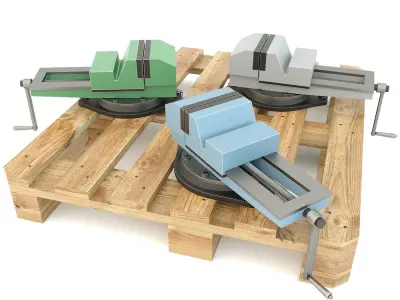 Machine tool table vise press 3D model
