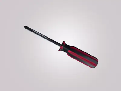 Precision Hand Tool - Cross-Head Drive - Game Ready 3D Model Free low-poly 3D model