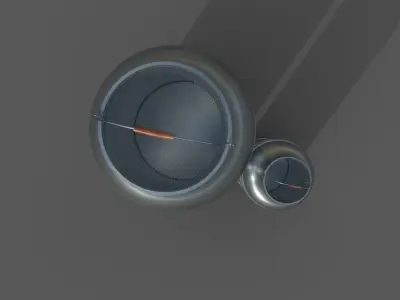 Milk Galvanized vases 3D model