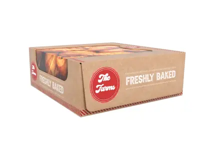 Bread Box Baked  Low-poly 3D model