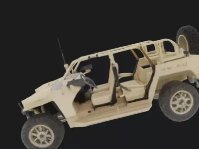 Military Tactical Off-Road Vehicle 3D Model 3D model