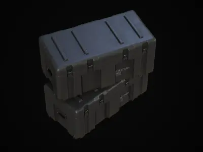 MilitaryCase military case Low-poly 3D model