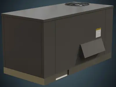 Rooftop AC Unit 5A Low-poly 3D model