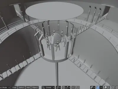 Sci-fi shot Free low-poly 3D model