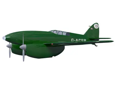 de Havilland DH88 Comet 3D model buy