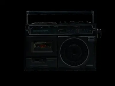 Vintage Radio 3D model shop