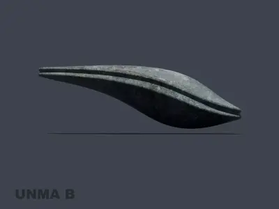 New UNMA Collection - UNMA-B-C-D - Flying Artifacts 3D model