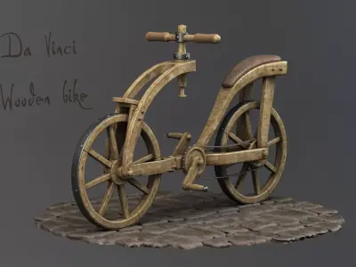 Da-Vinci-wooden-bike 3D model