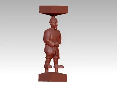 man salty sculpture 3D print model