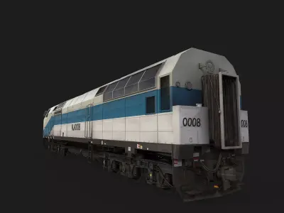 General Electric NJ2 Blue and white skin Qinghai-Tibet Railway Low-poly 3D model