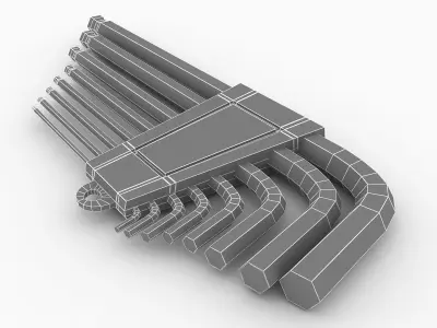 hex key 3D model buy
