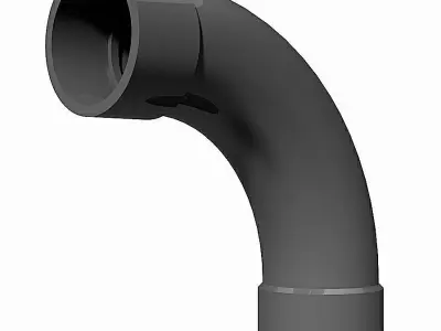 PVC Bends 90 Degrees - Socket Ends Free 3D model