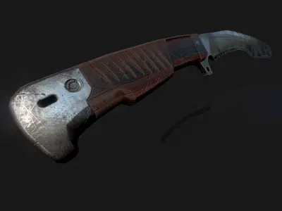  KNIFE MELEE WEAPON Low-poly 3D model