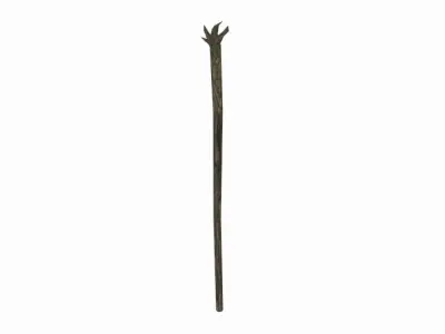 Wooden magic stick Free low-poly 3D model