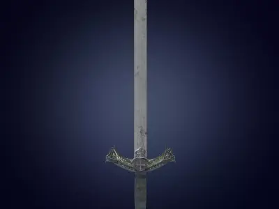 sword Low-poly 3D model 22
