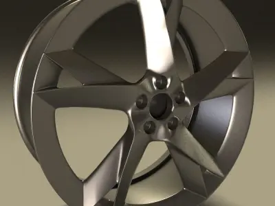 Car rim 2 Low-poly 3D model