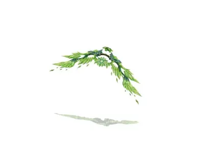 Crystal Bow Low-poly 3D model
