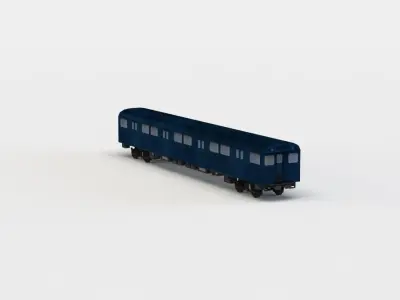 Subway train Low-poly 3D model buy
