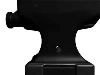 Industrial Anvil Vise Base Low-poly 3D model