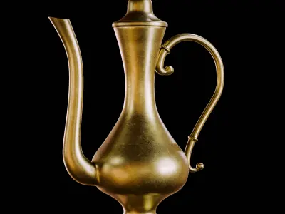Arabic Traditional Teapot 3D model