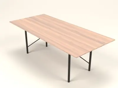 Rudolph industrial table Low-poly 3D model