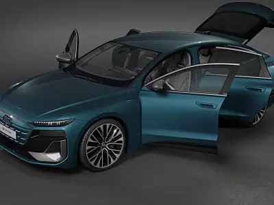 2025 Audi S6 Sportback e-tron 3D model