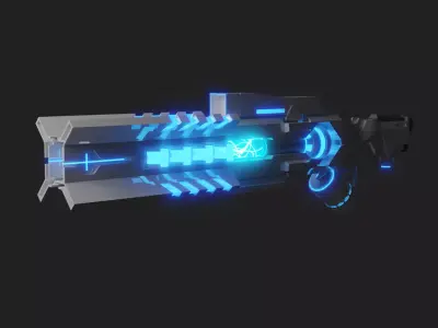 Sci-fi Energy Gun Free 3D model