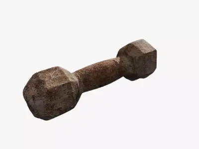 Anydrafts Dumbbell 01 Low-poly 3D model