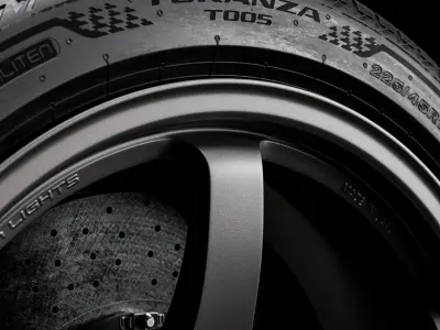 Bridgestone Turanza 225 45 R19 96W 3D model