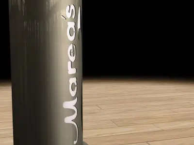 Rotating Ad Cylinder Free 3D model