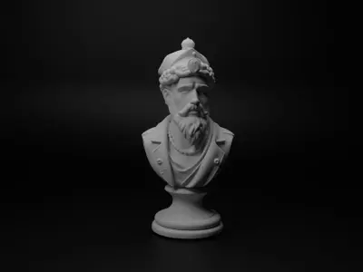 Ottoman Sipahi Bust Chess 3D print model