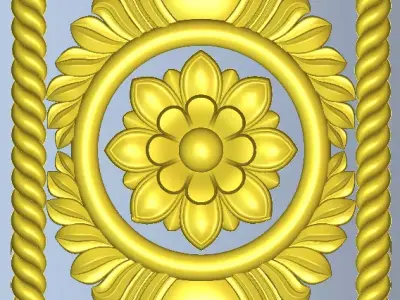 FLOWER PATTERN 3D RELIEF 3D print model purchase