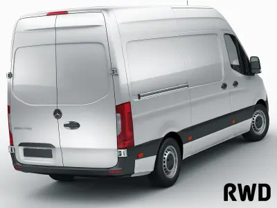 Mercedes Sprinter 2018 high roof 3D model